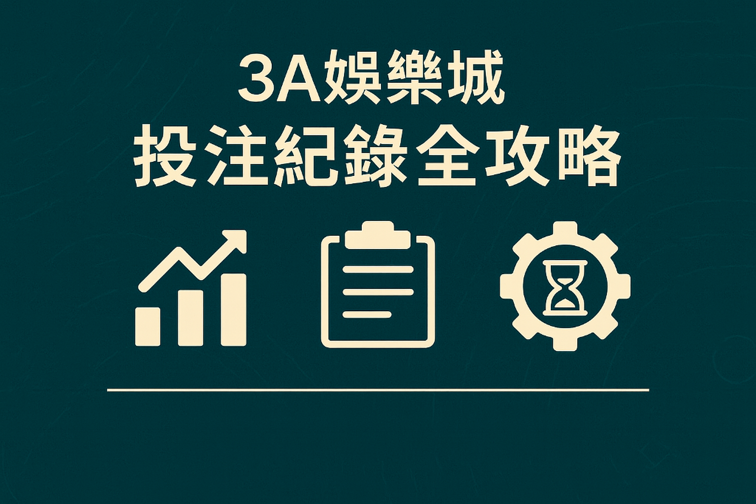 3A娛樂城投注紀錄|數據分析與自我管理