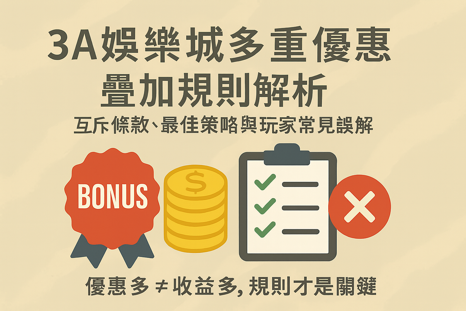 3A娛樂城優惠紅利領取與條款說明文章封面