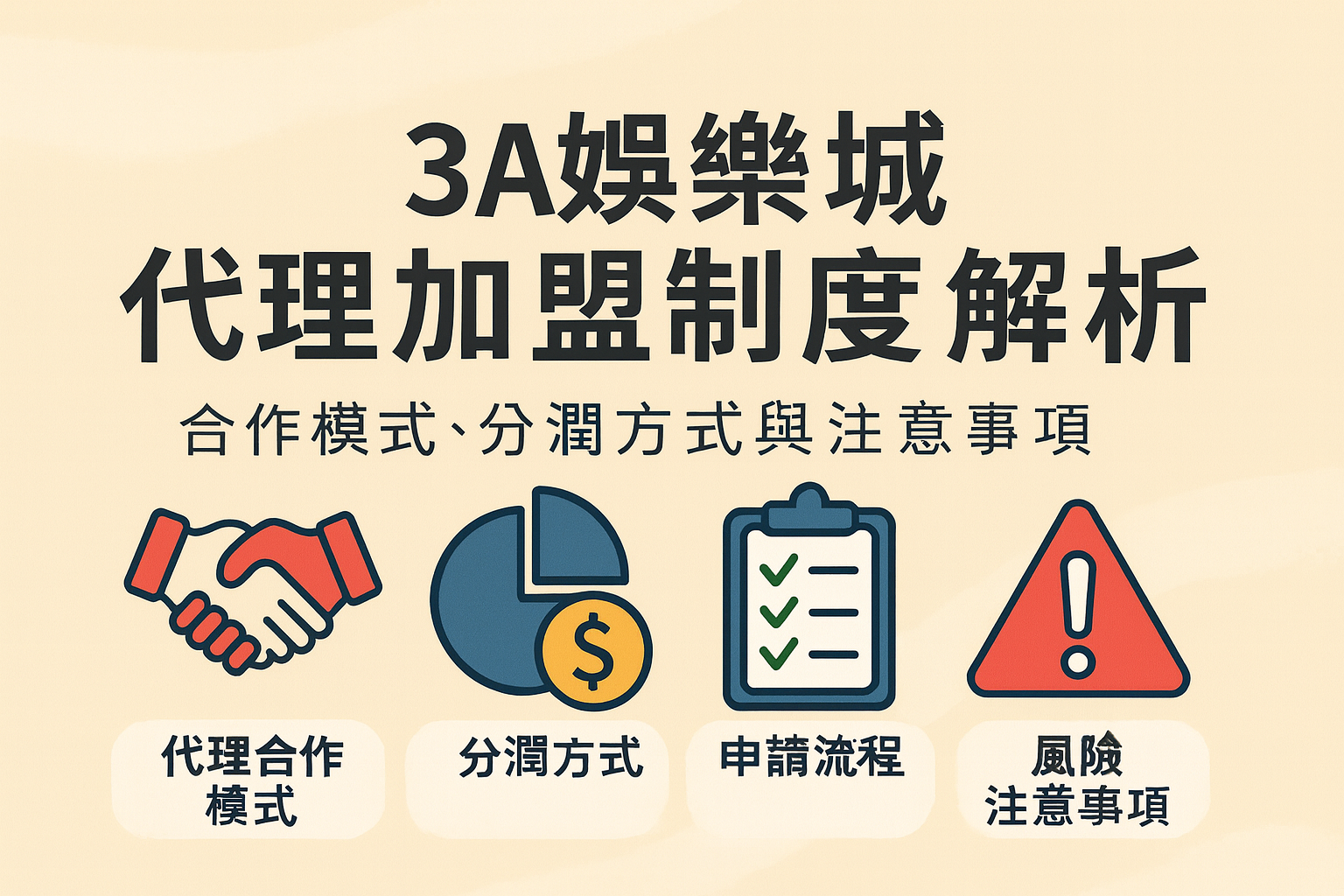 3A娛樂城代理加盟合作示意圖