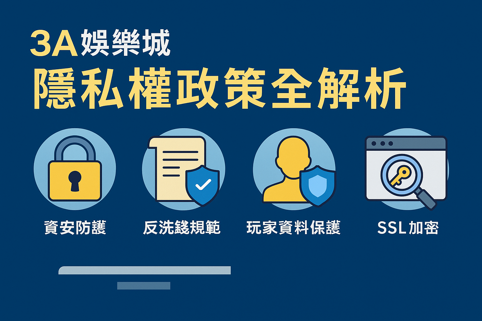 3A娛樂城隱私權與資安防護政策