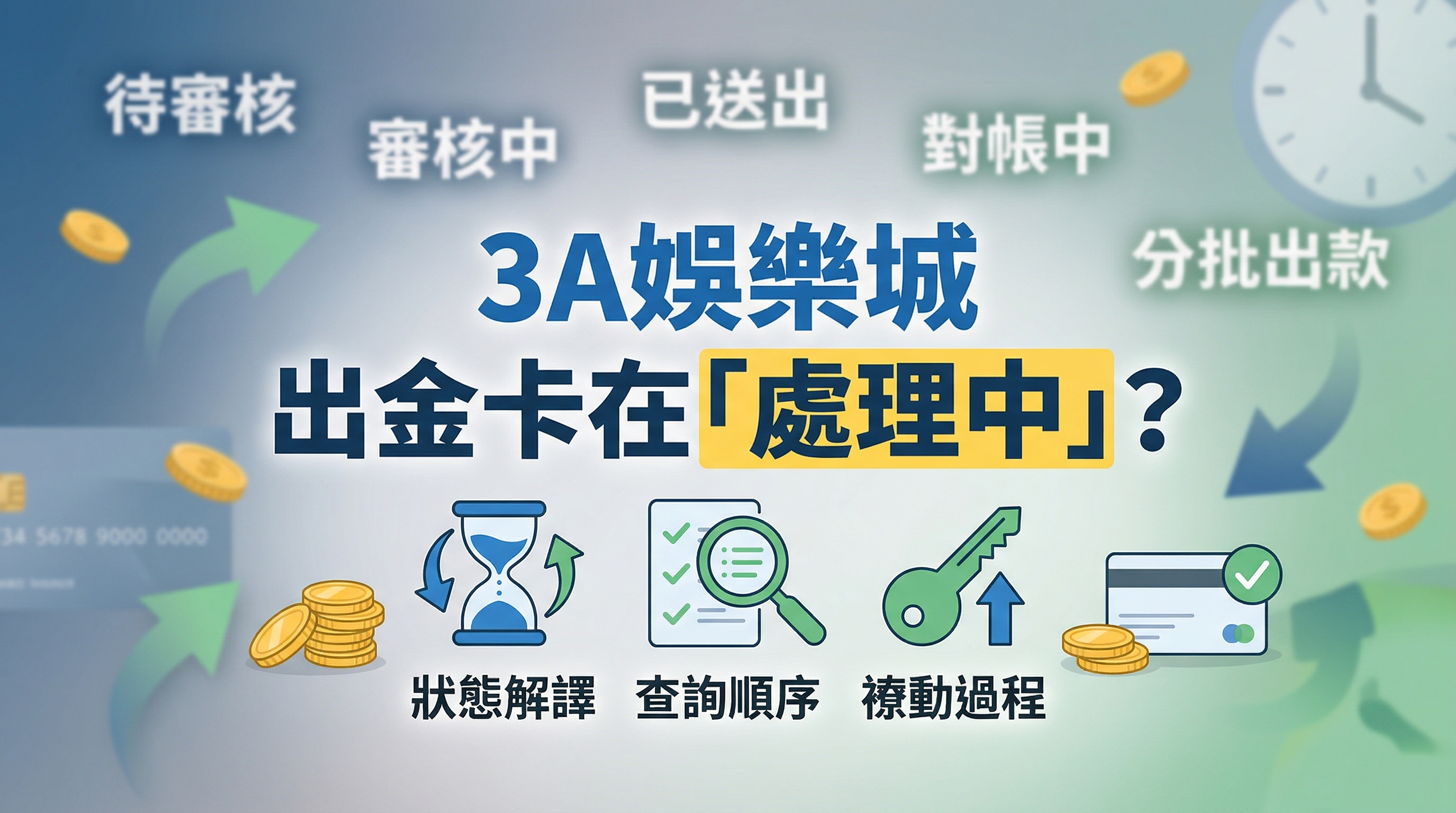 3A娛樂城提款處理中狀態與排查文章封面