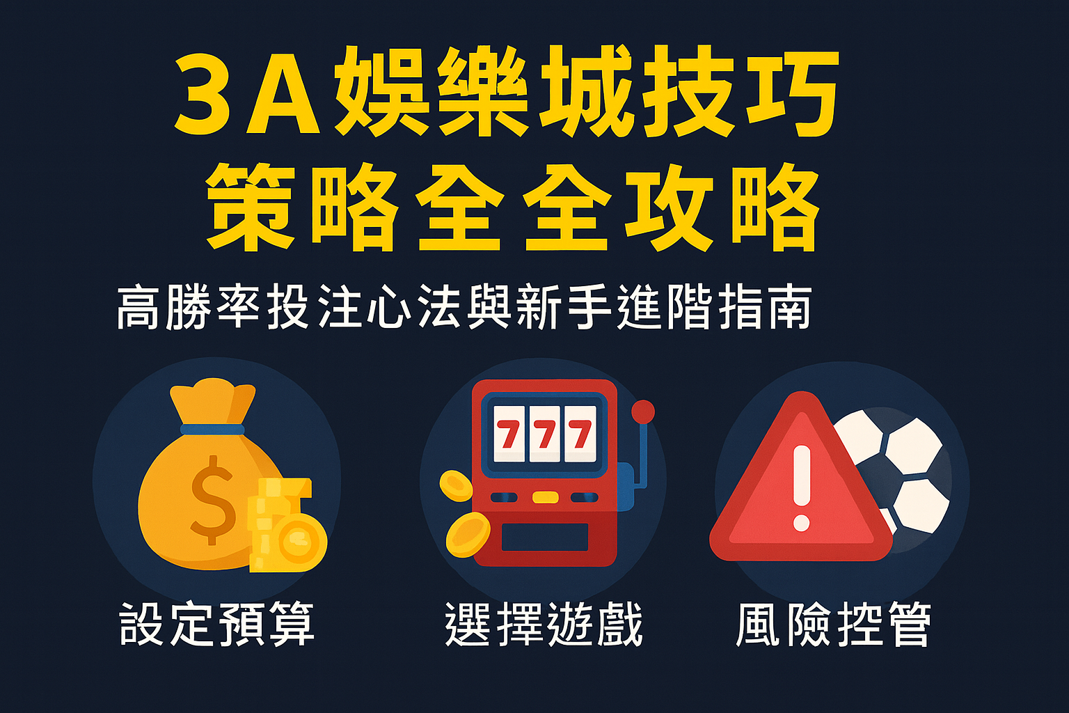 3A娛樂城技巧策略|投注心法與進階攻略
