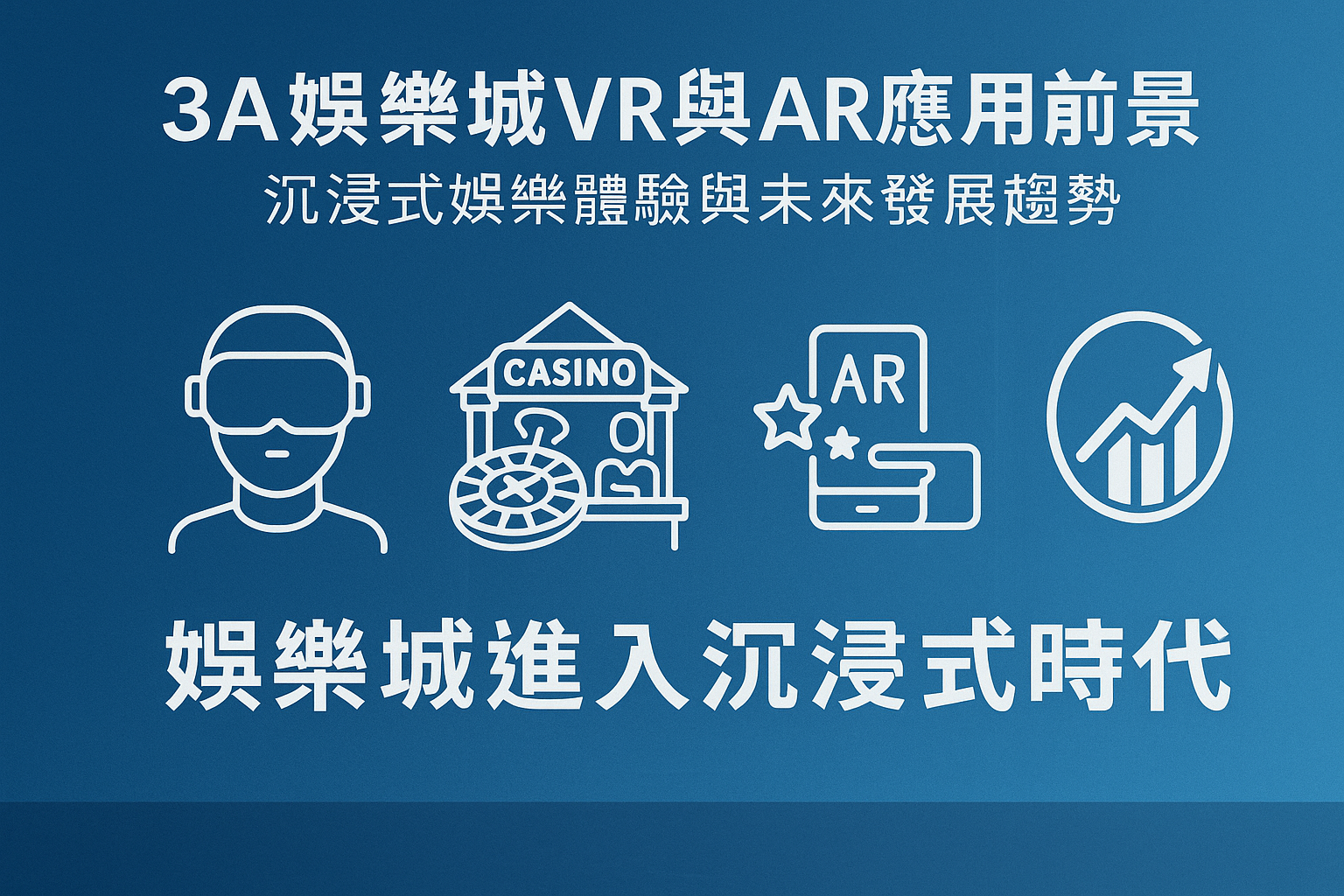 3A娛樂城VR與AR沉浸式體驗示意圖