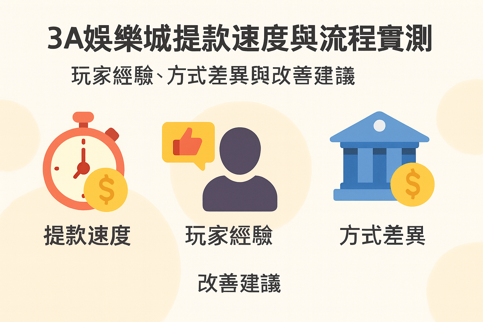 3A娛樂城提款速度與流程實測示意圖