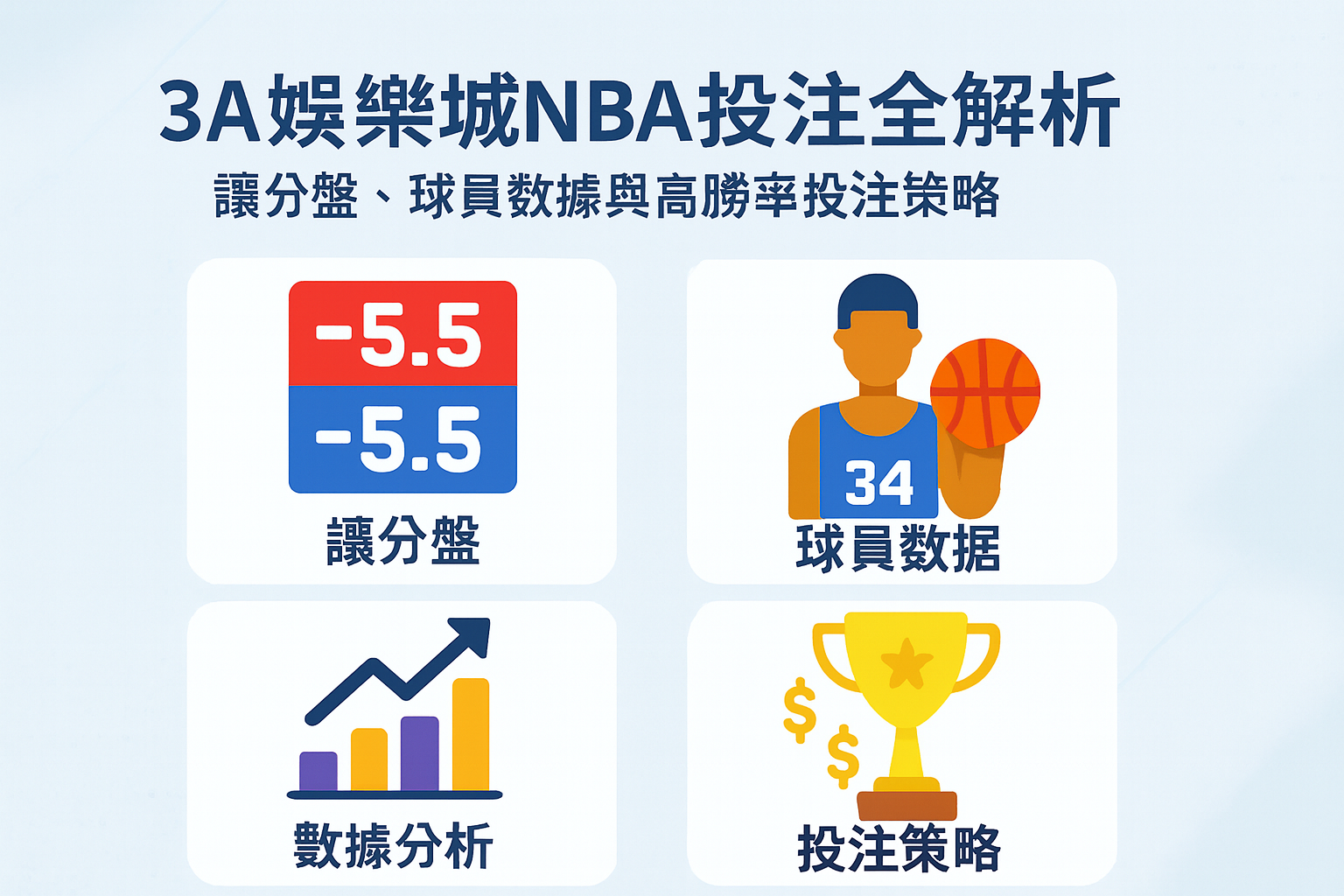 3A娛樂城NBA投注策略示意圖