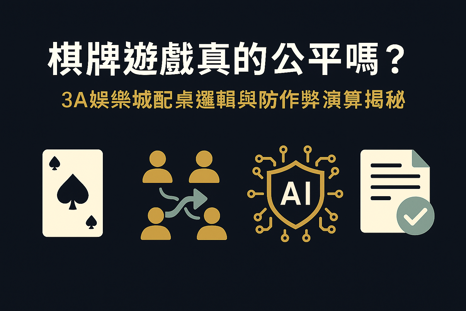 3A娛樂城棋牌演算法示意圖