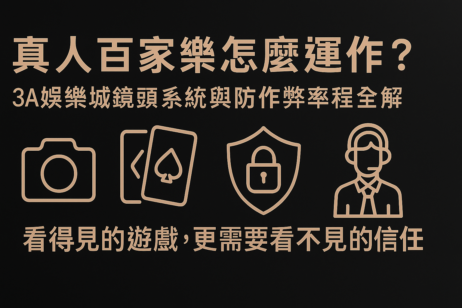 3A娛樂城真人百家樂鏡頭監控系統示意圖