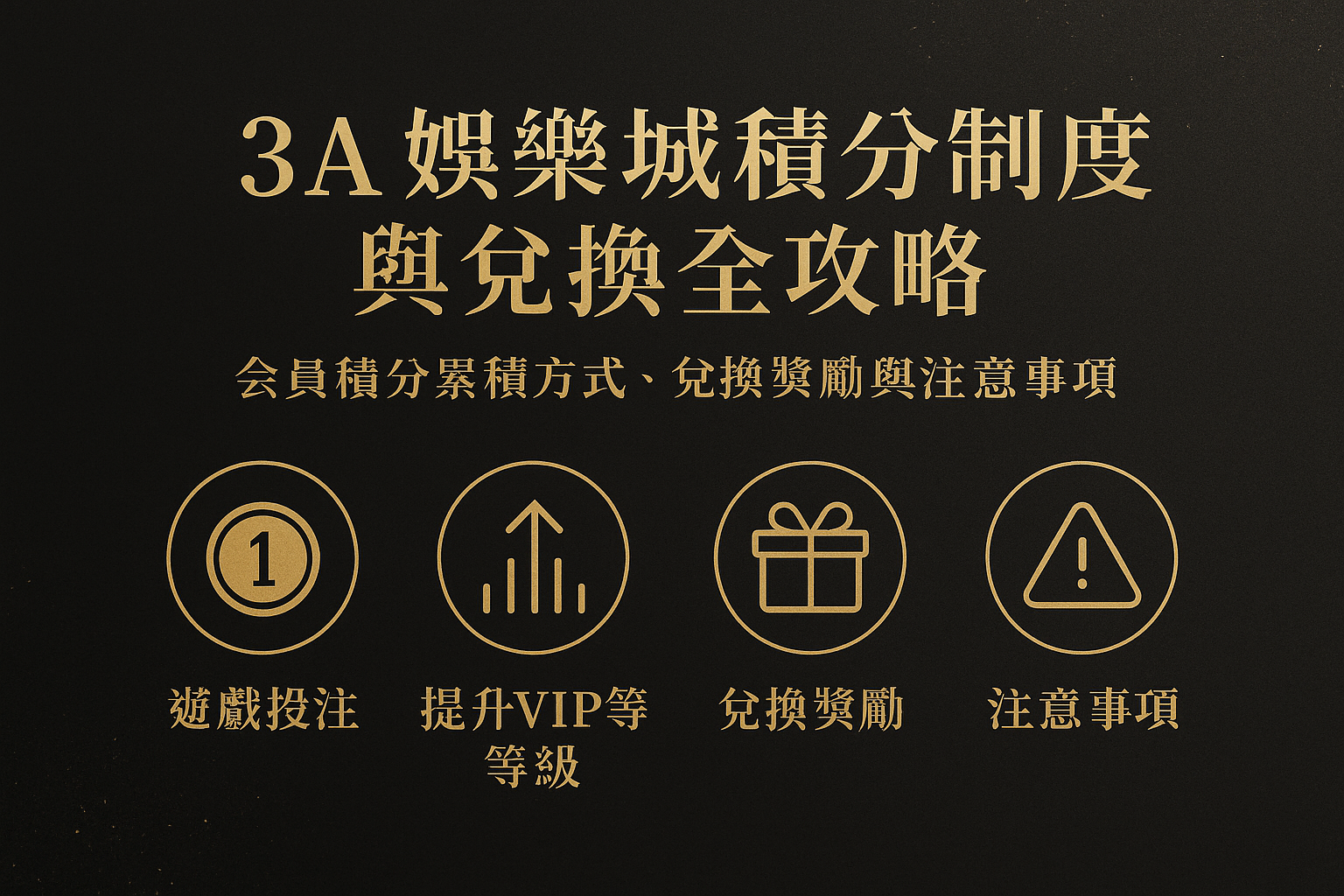 3A娛樂城積分兌換與會員制度示意圖