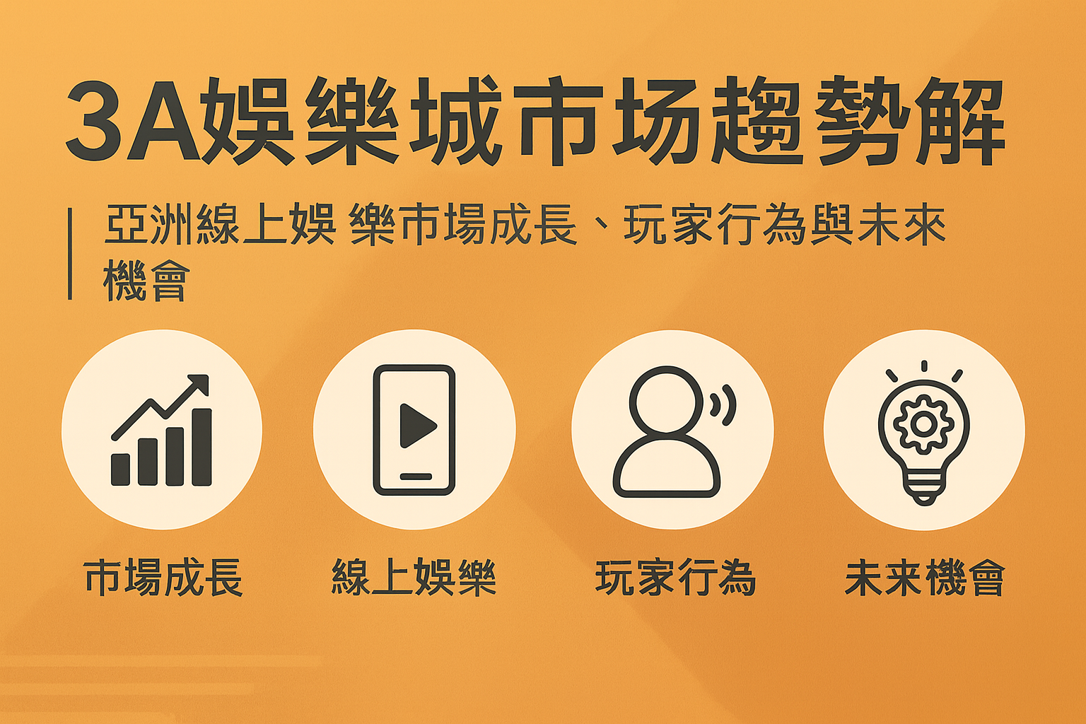 亞洲線上娛樂市場趨勢與玩家行為示意圖
